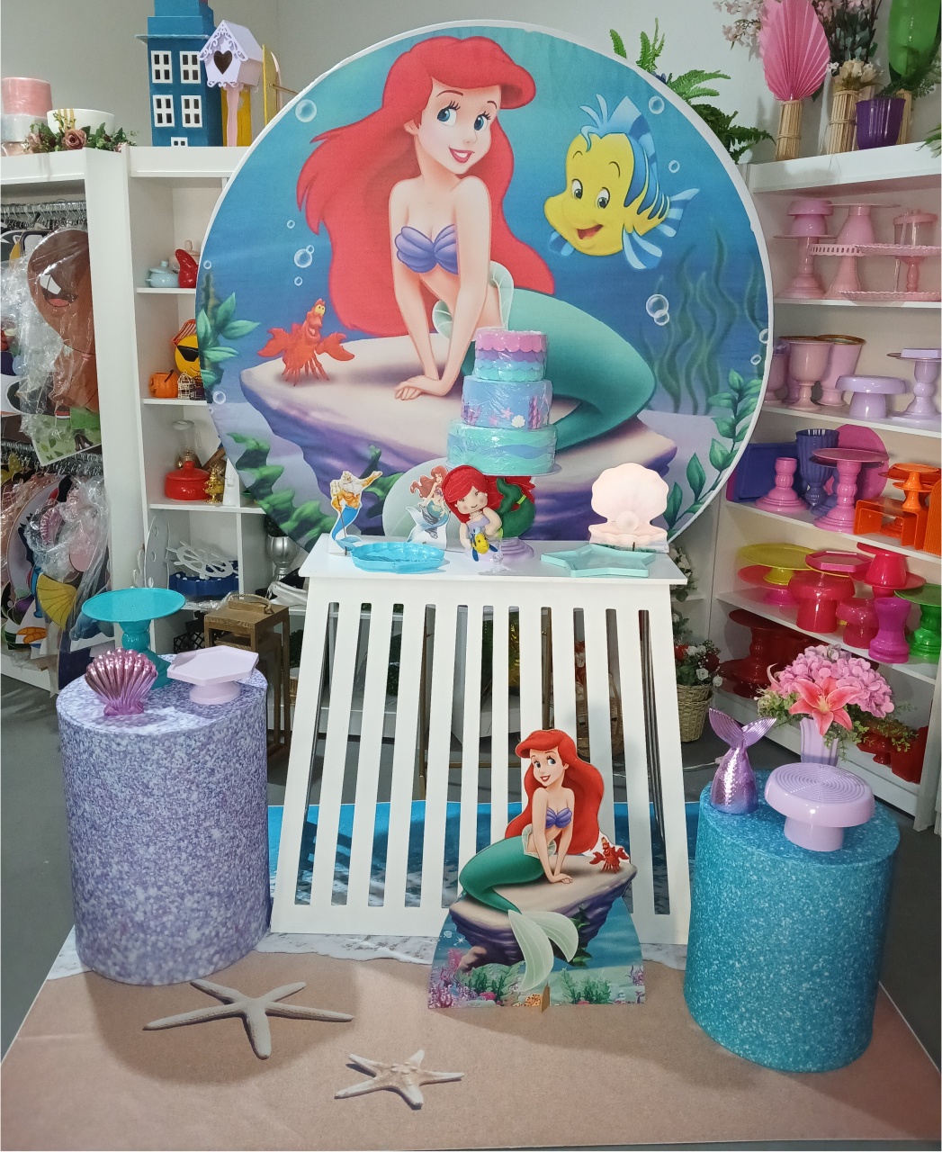 Pequena Sereia (Kit Com Mesa Ripada) - BEMDEFESTA