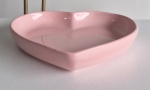 Prato Cerâmico Coração Rosa - imagem 2