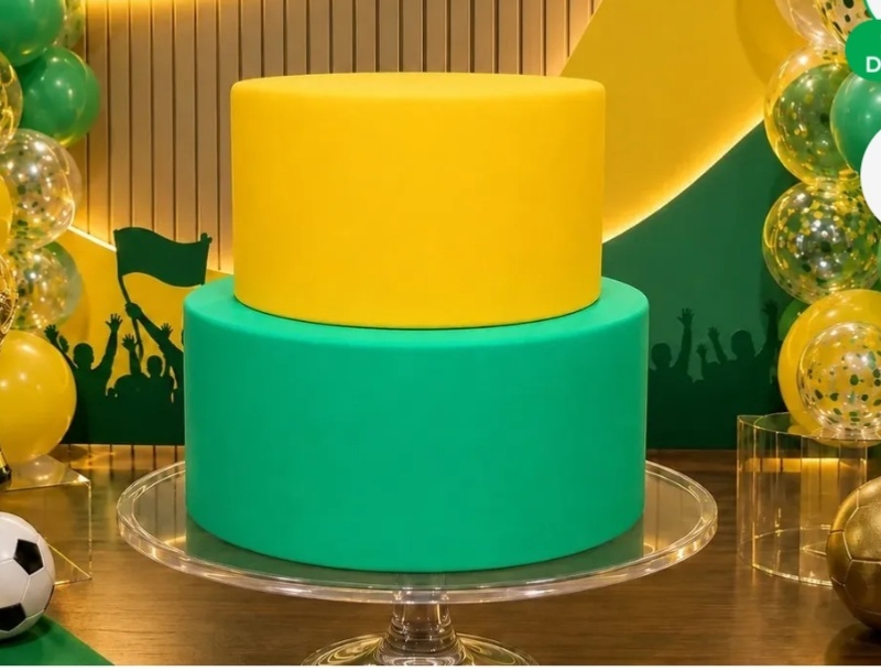 Bolo Fake Brasil - BEMDEFESTA