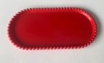 Prato Plástico Vermelho - imagem 1