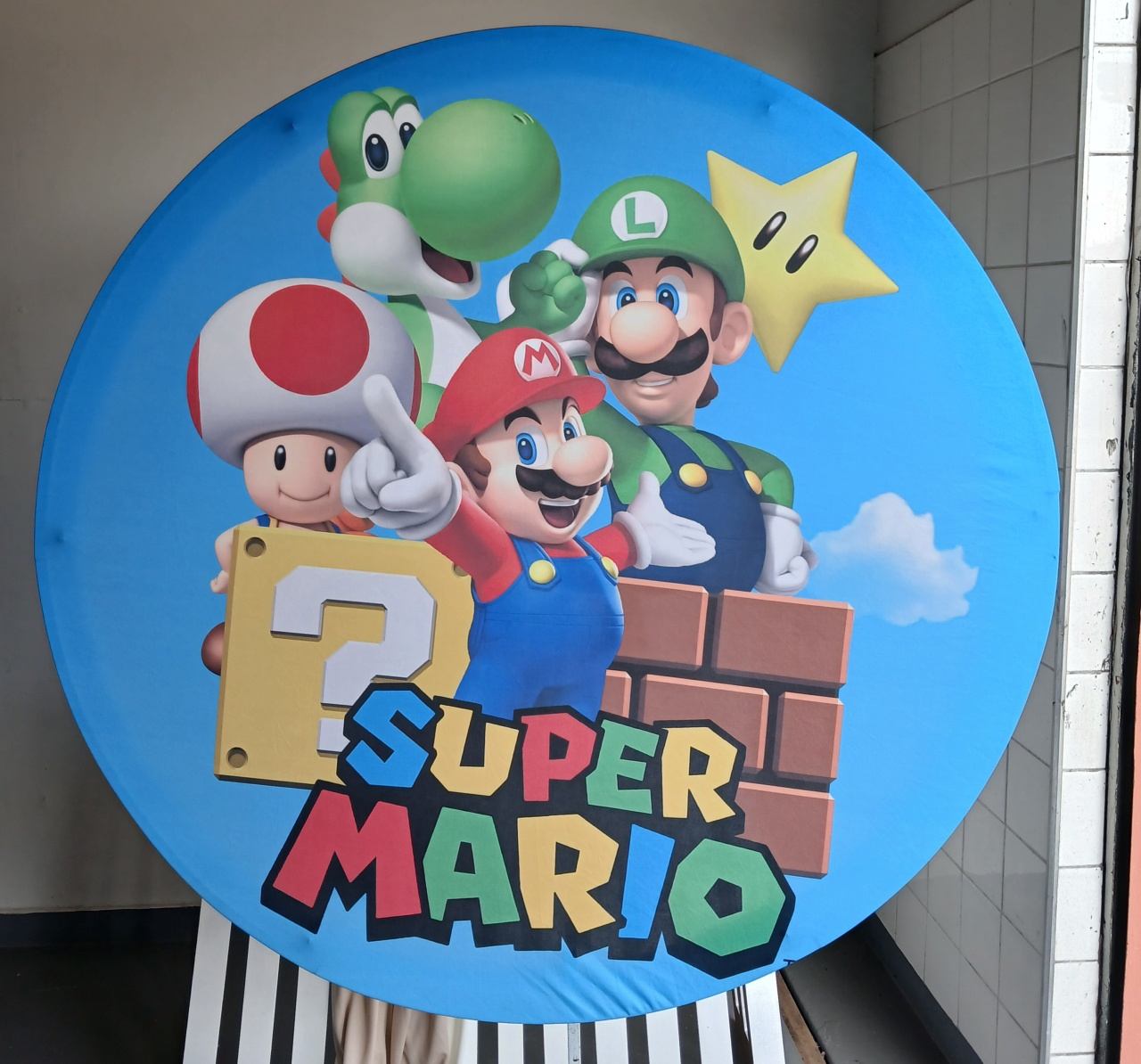 Painel Redondo Super Mário  - BEMDEFESTA