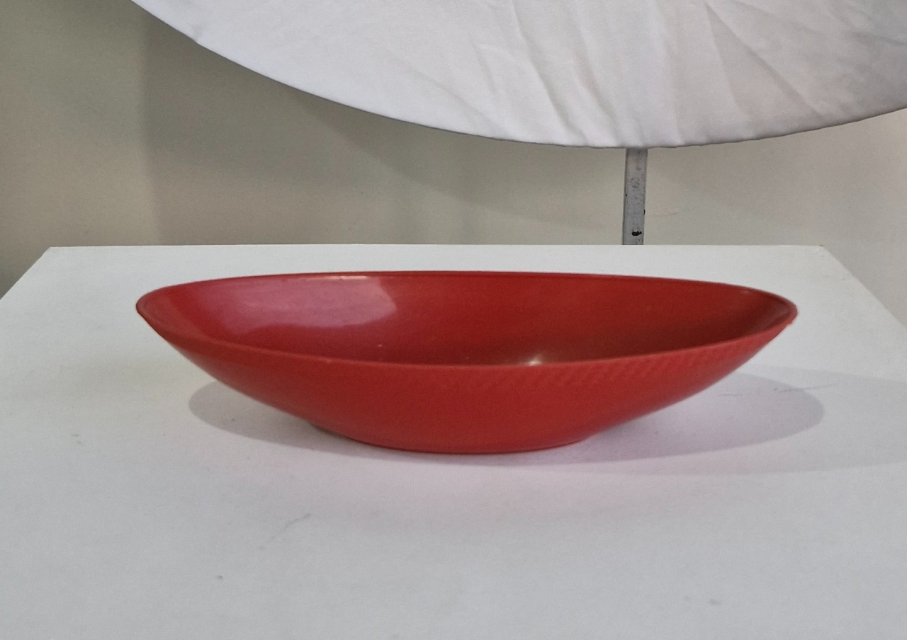 Prato Plástico Barquinha Vermelho - BEMDEFESTA