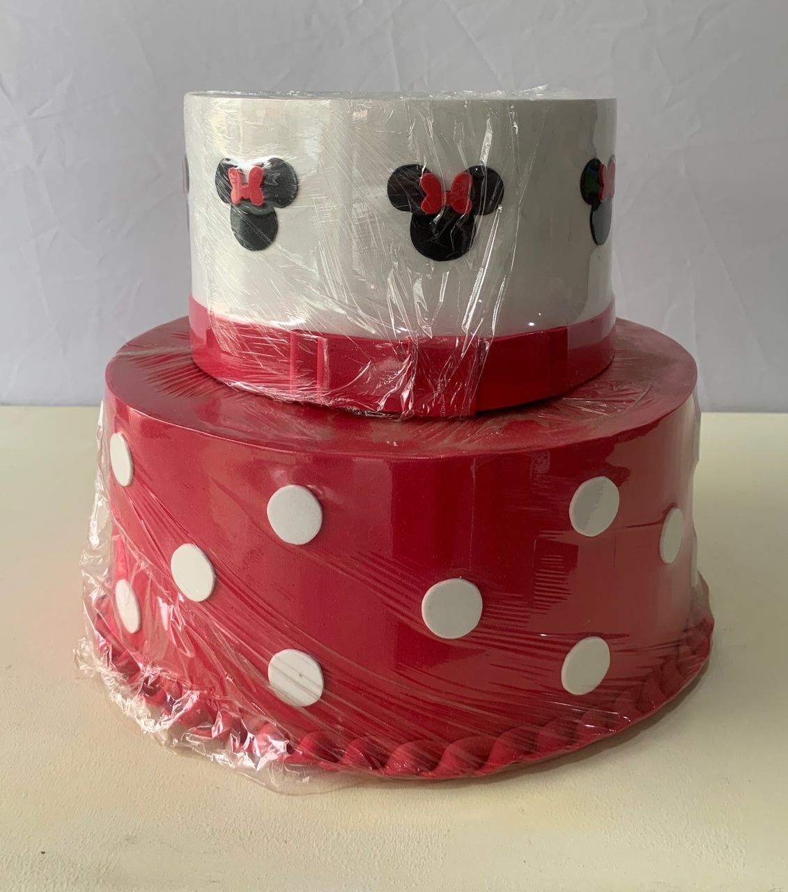 Bolo Fake Minnie Vermelha - BEMDEFESTA