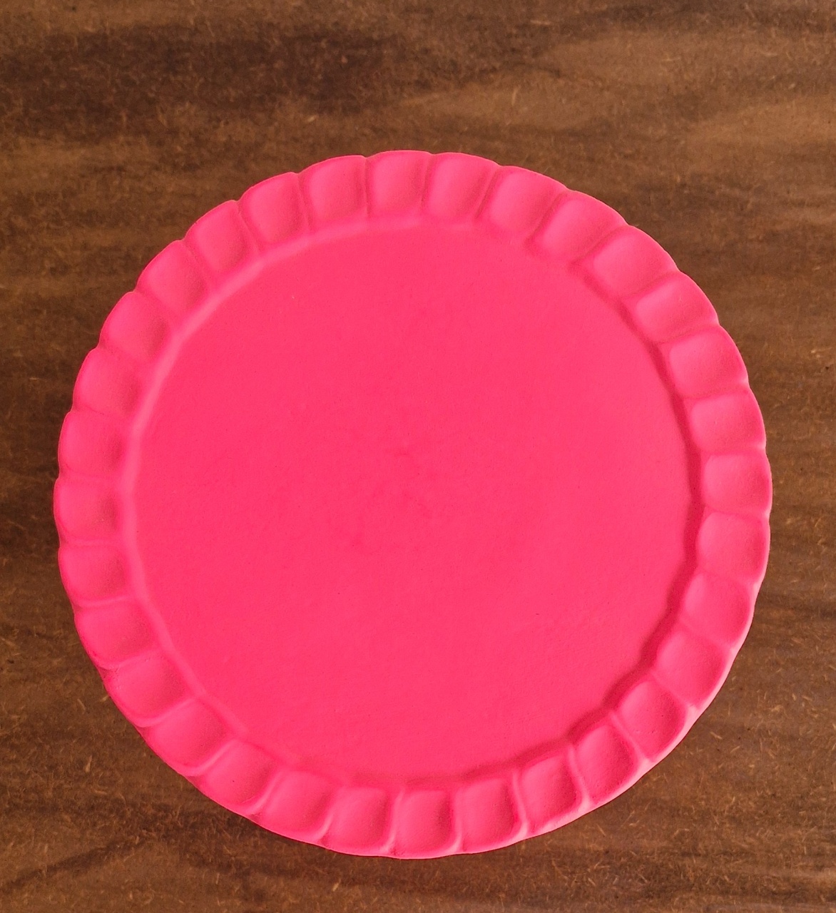 Boleira Cerâmica Redonda Pink P - BEMDEFESTA