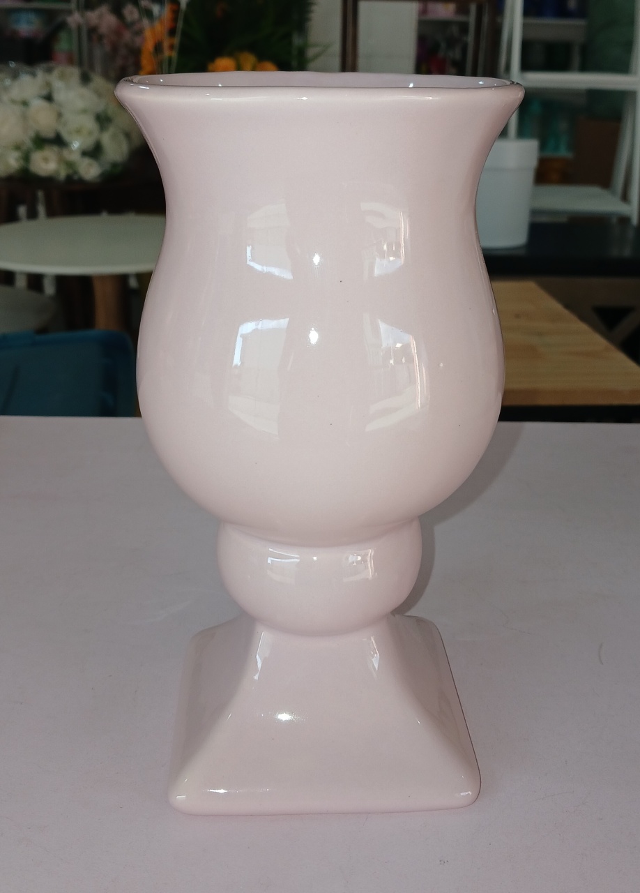 Vaso Cerâmico Rosa Claro M - BEMDEFESTA