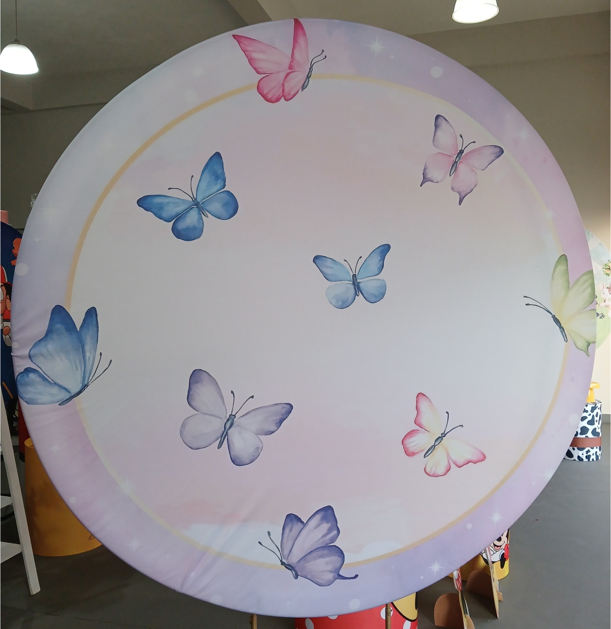 Painel Borboleta Rosa 1,50 - BEMDEFESTA