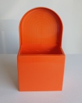 Vaso Plástico Laranja  - imagem 1