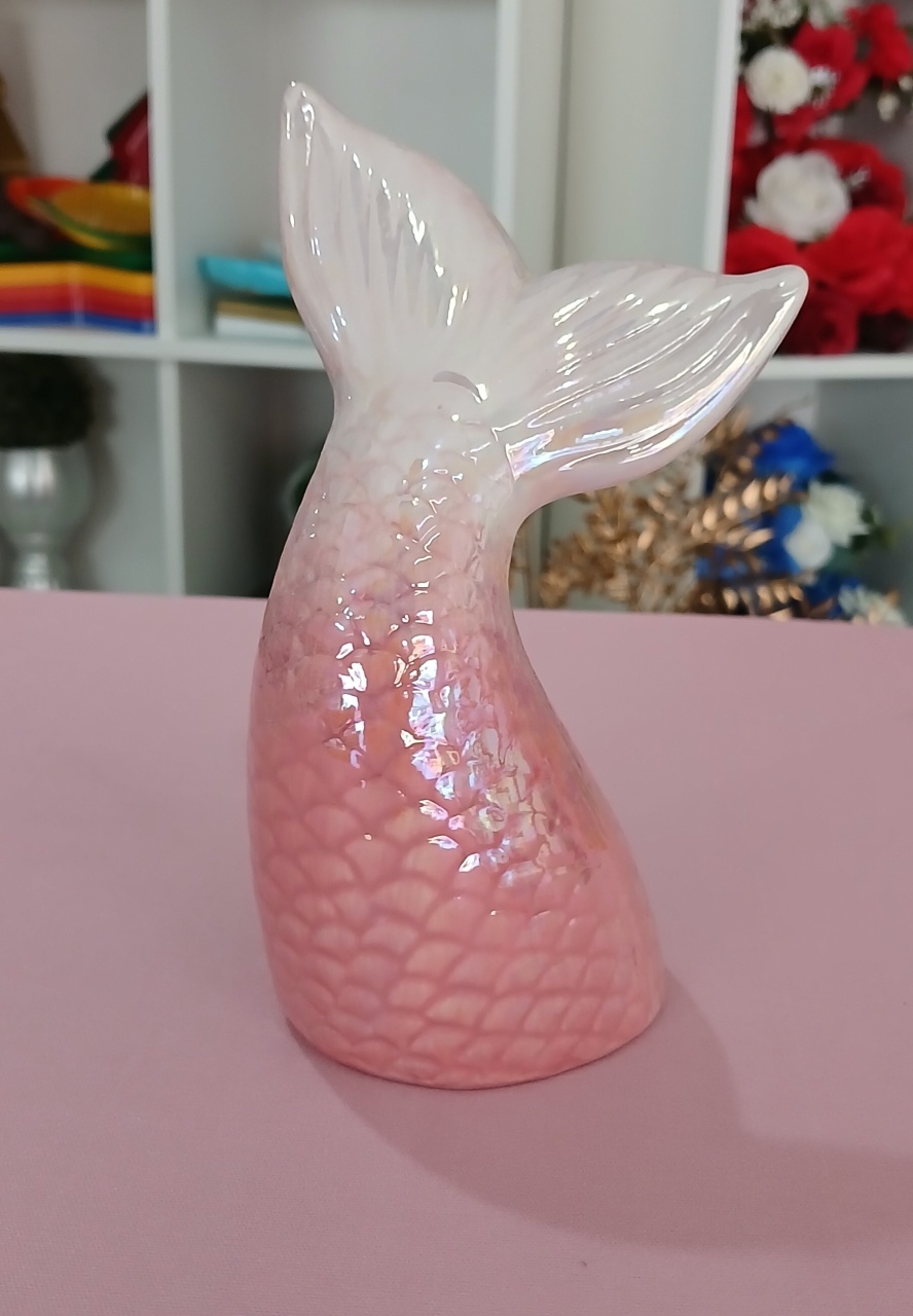 Calda de Sereia Rosa Cerâmico  - BEMDEFESTA
