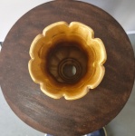 Vaso Cerâmico Tulipa Dourado G - imagem 2