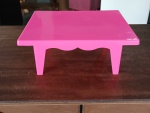 Banquinho Mesa Rosa de Plástico - imagem 1