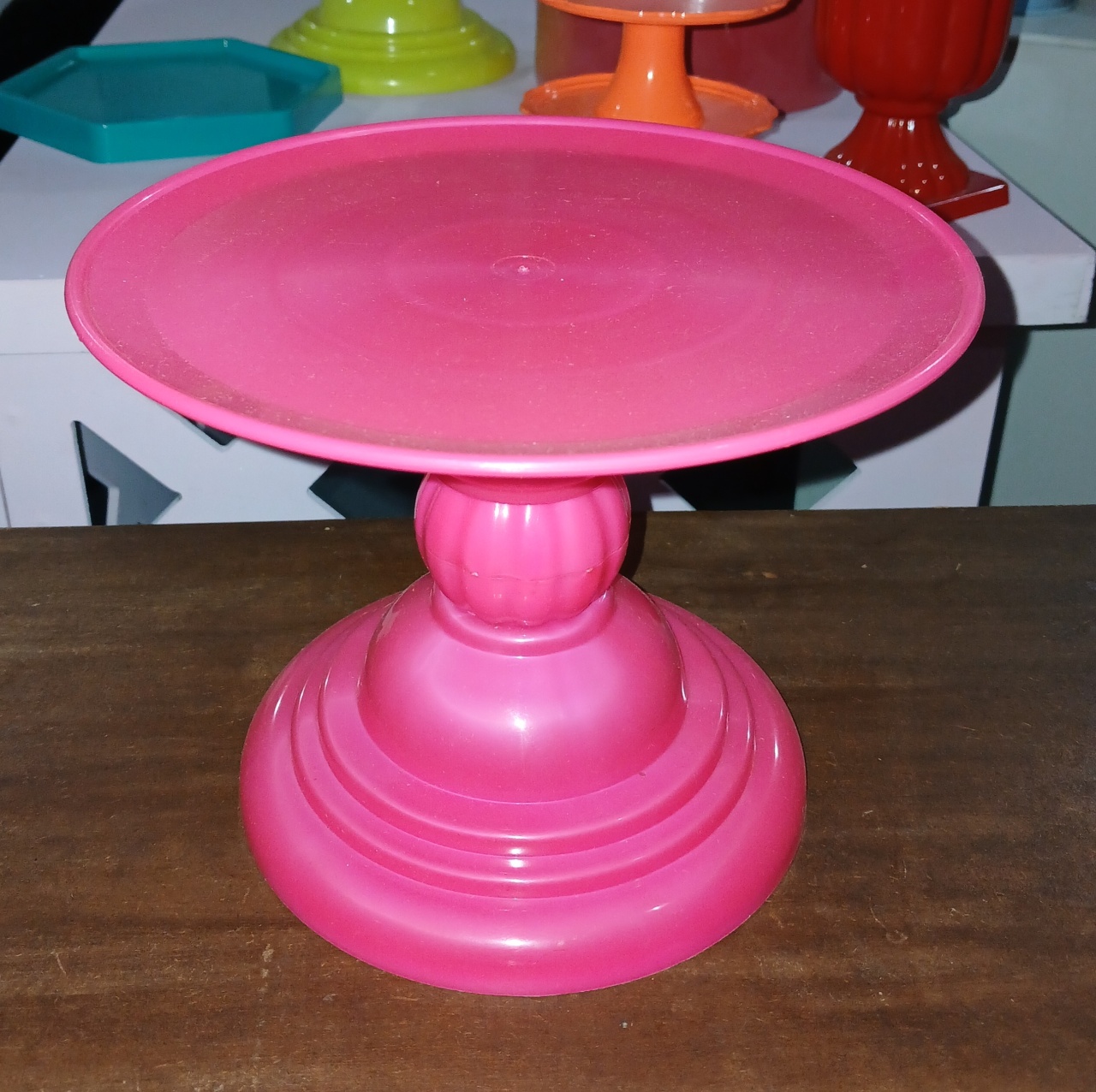 Boleira Plástico Rosa Neon M - BEMDEFESTA