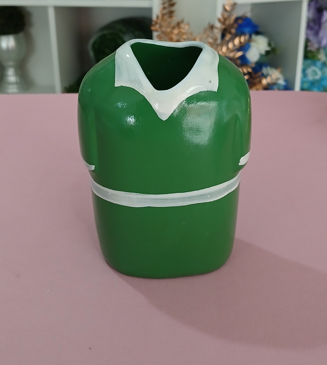 Camiseta de Futebol Verde E Branca Cerâmico  - BEMDEFESTA