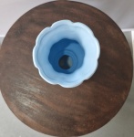 Vaso Cerâmico Tulipa Azul Bebê G - imagem 2