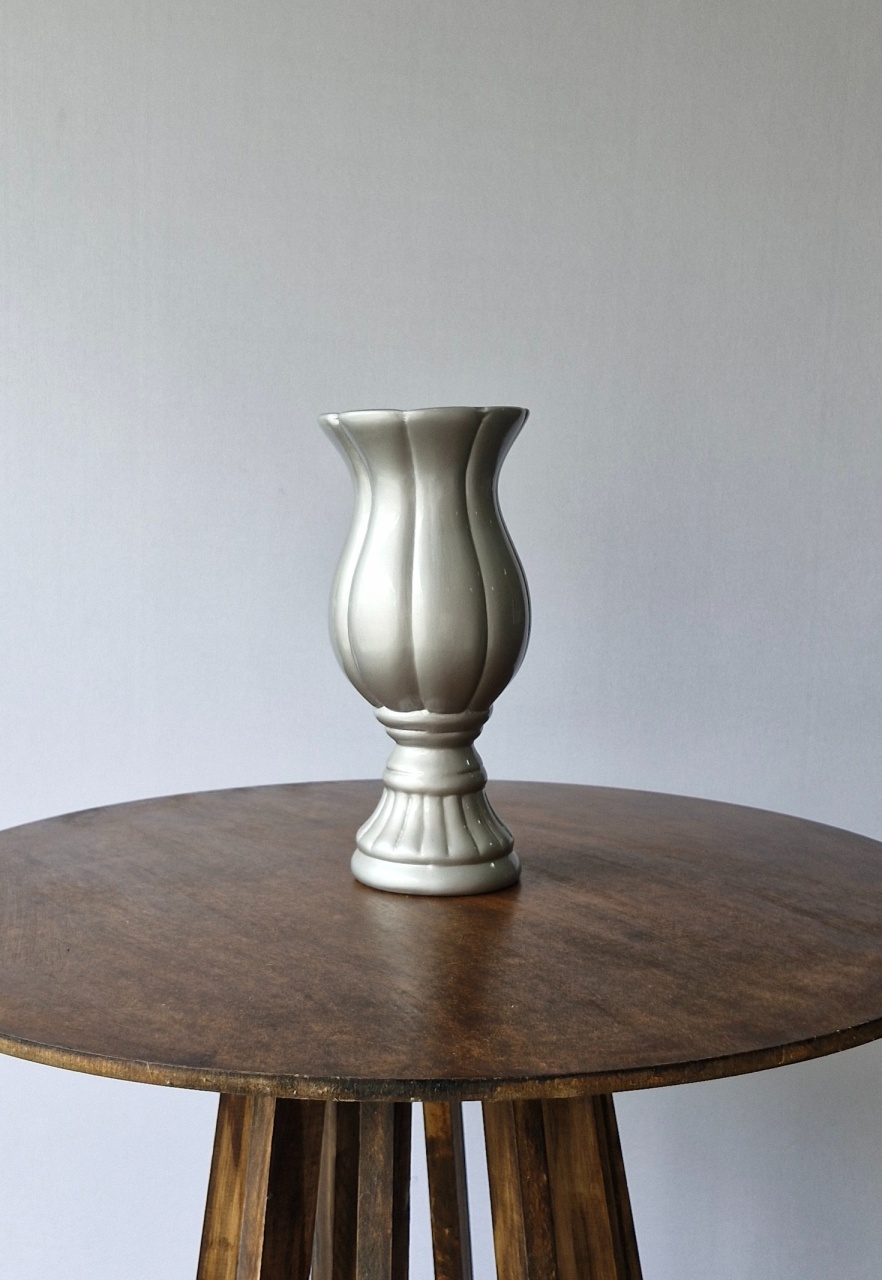 Vaso Cerâmica Prata G - BEMDEFESTA