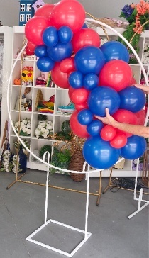 Meio Arco de Bexigas 30 Baloes - BEMDEFESTA