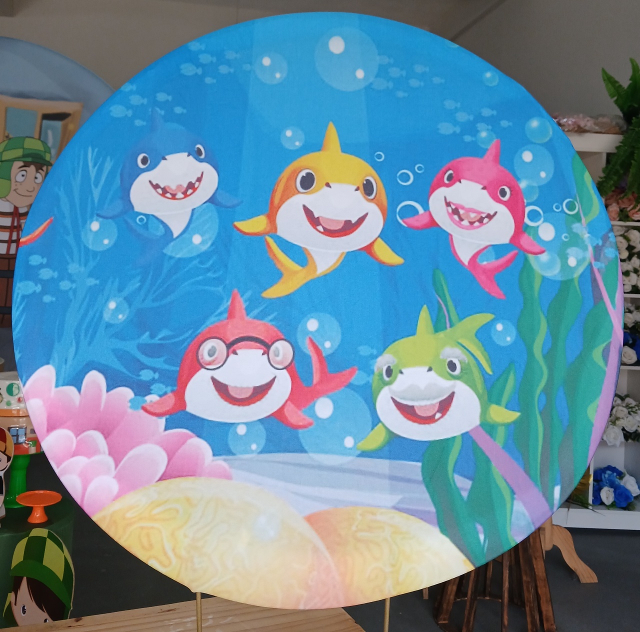 Mini Painel Baby Shark - BEMDEFESTA