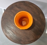 Vaso Cerâmico Laranja Abóbora M  - imagem 2