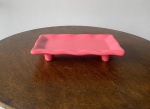 Prato Cerâmico Com Pés Rosa  - imagem 1
