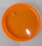 Prato Acrílico Neon Laranja - imagem 1