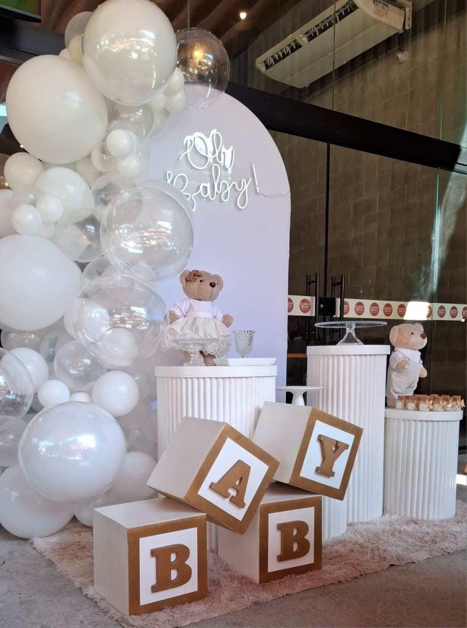 Decoração Chá Revelação  - Fazendo a Festa