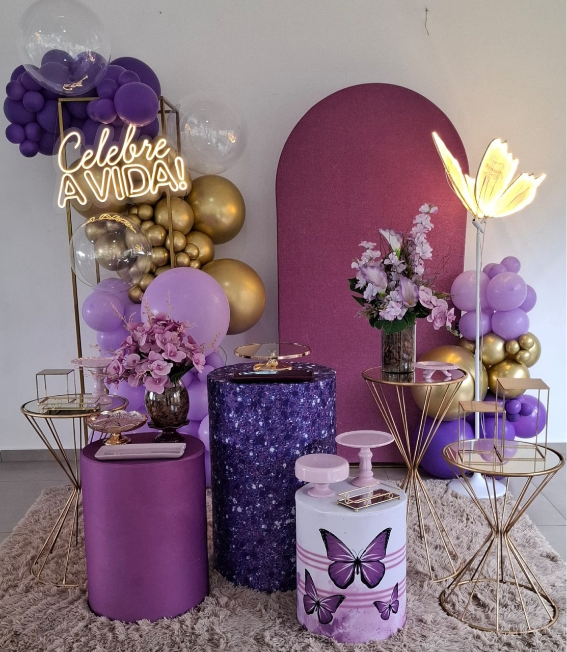 Decoração Culto de Mulheres  - Fazendo a Festa