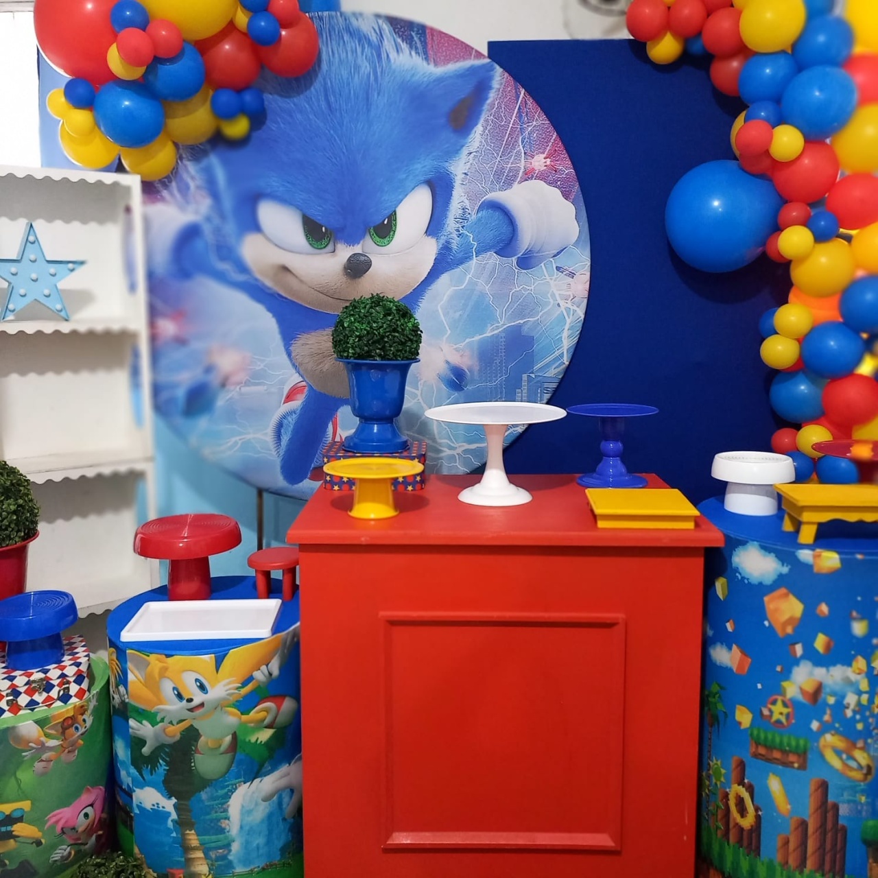 Pegue E Monte Tema Sonic - Fazendo a Festa