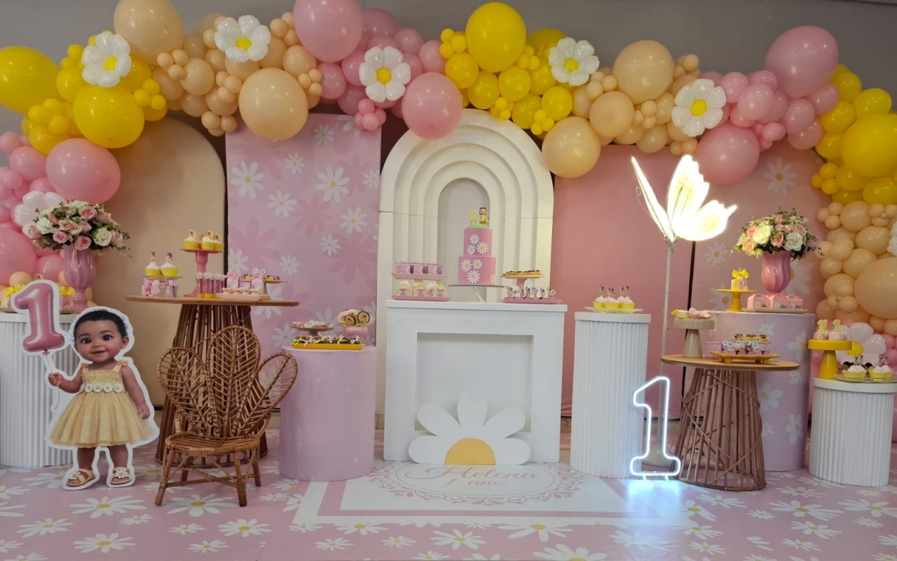 Decoração Margaridas - Fazendo a Festa