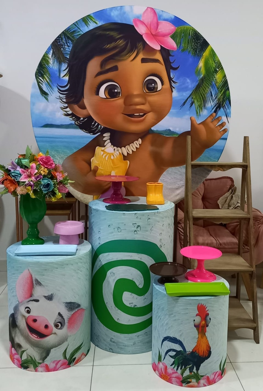 Decoração Moana Baby - Fazendo a Festa