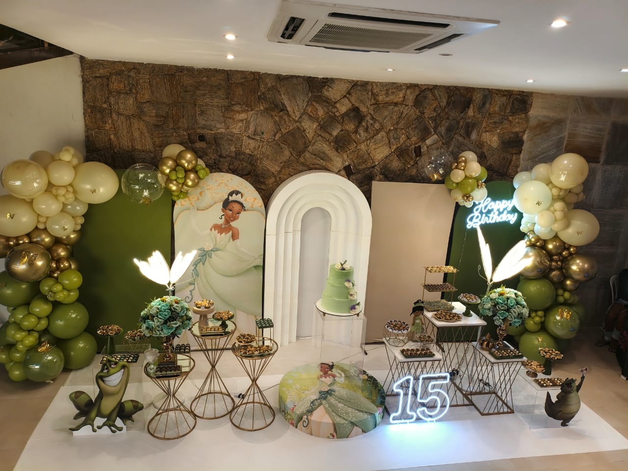 Decoração Princesa Tiana - Fazendo a Festa