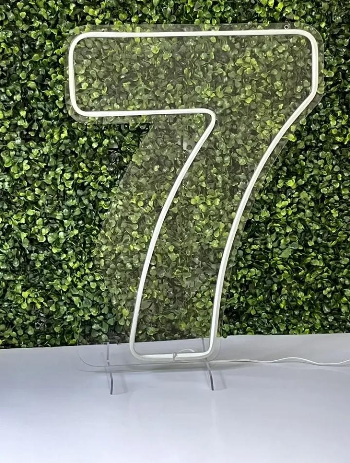 Numero 7 Led - Fazendo a Festa