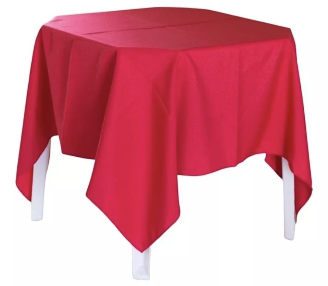 Toalha Vermelho Forte 1,5X1,5 - Fazendo a Festa
