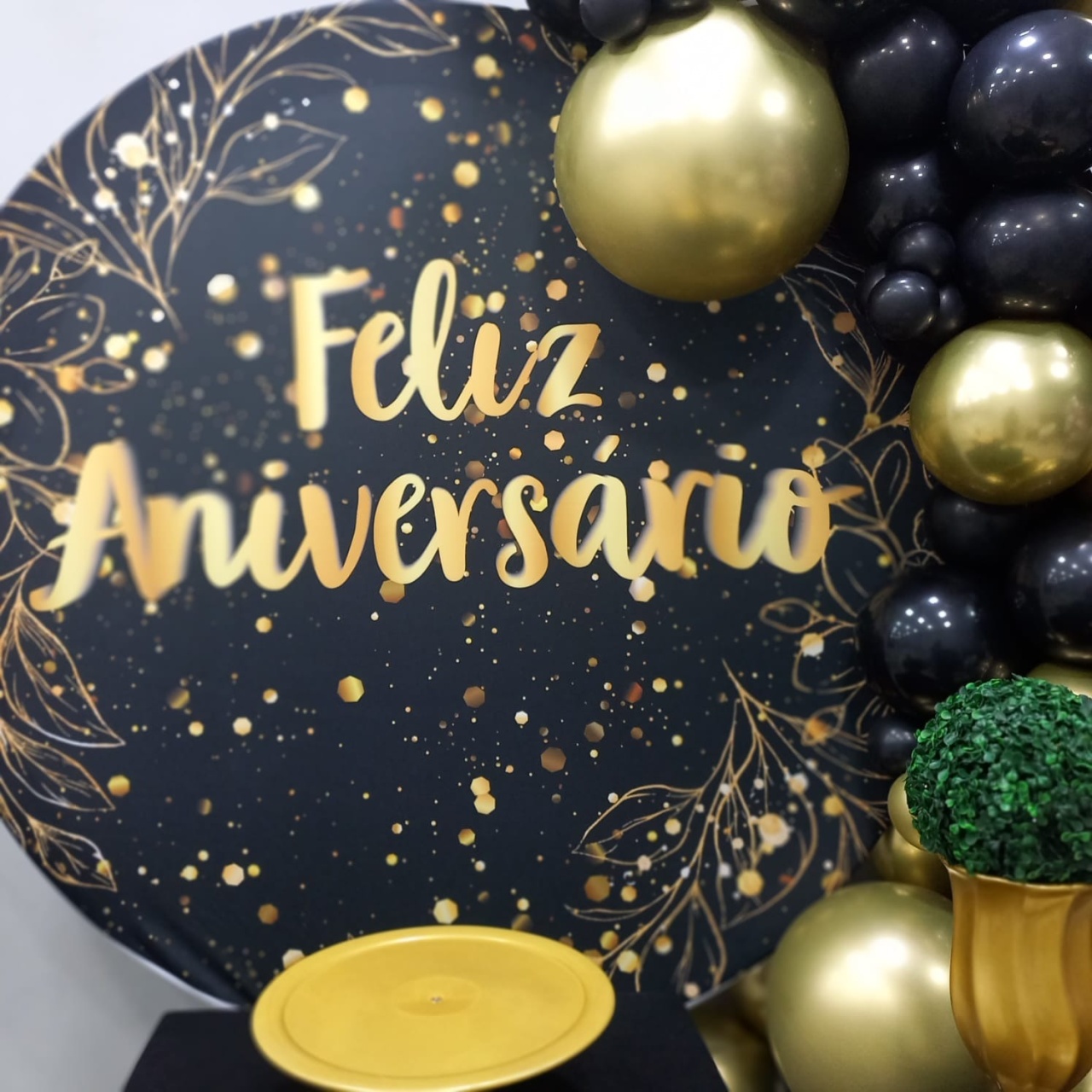 Painel Feliz Aniversario 1,5X1,5 - Fazendo a Festa