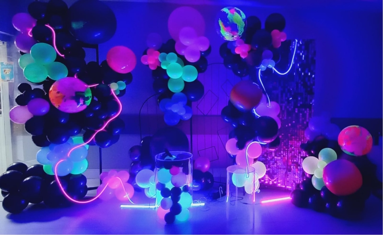 Decoração Neon  - Fazendo a Festa