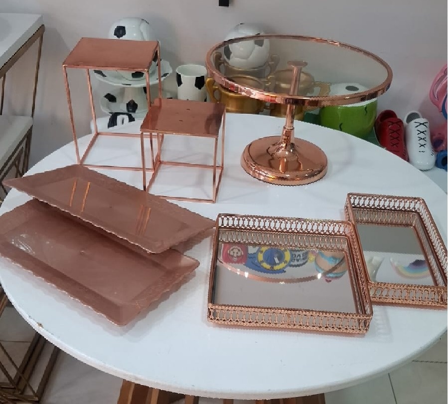 Kit 7 Peças Rose  - Fazendo a Festa