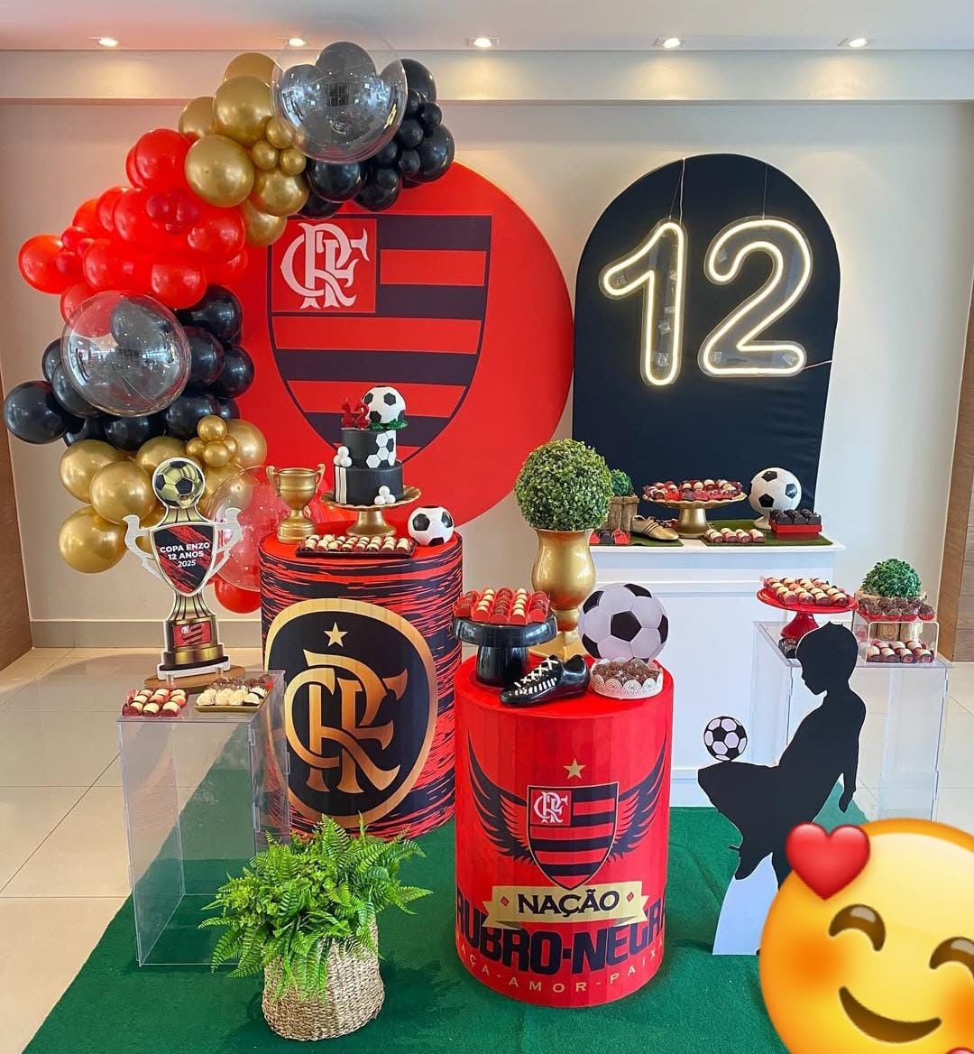 Decoração Flamengo  - Fazendo a Festa