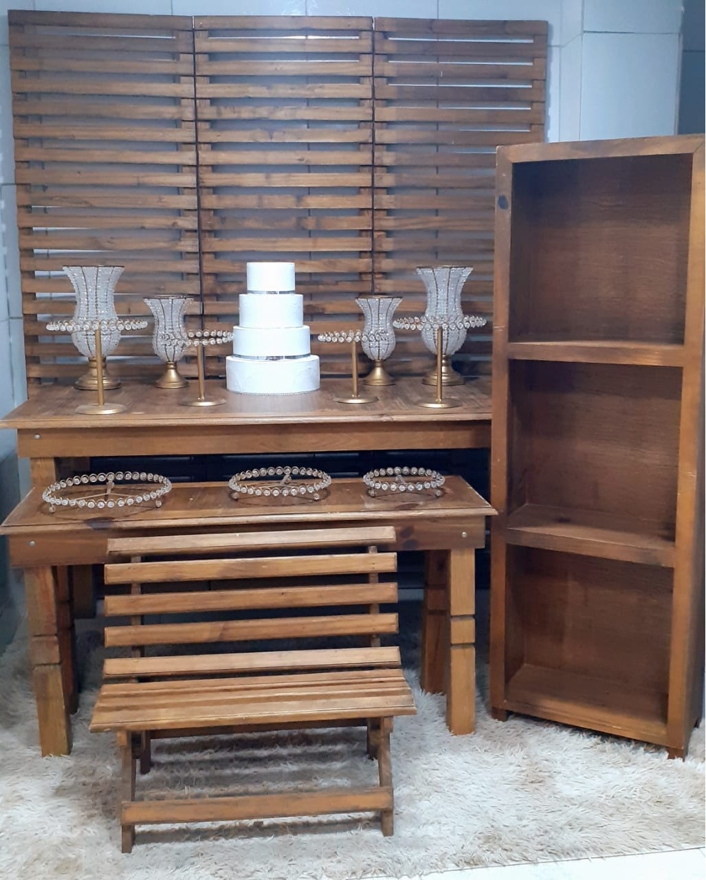 Kit Mesas Rusticas  - Fazendo a Festa