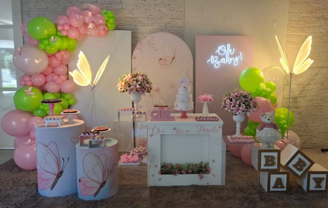 Chá de Bebe Menina - Fazendo a Festa