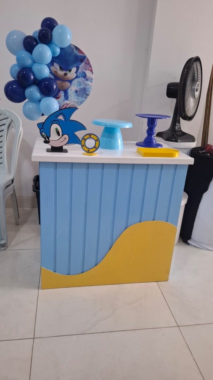 Kit Festa Na Mesa Tema Sonic - Fazendo a Festa