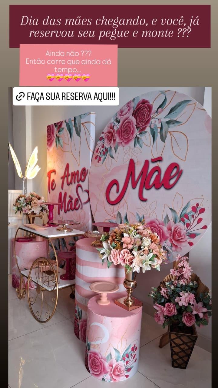 Decoração Dia das Mães - Fazendo a Festa