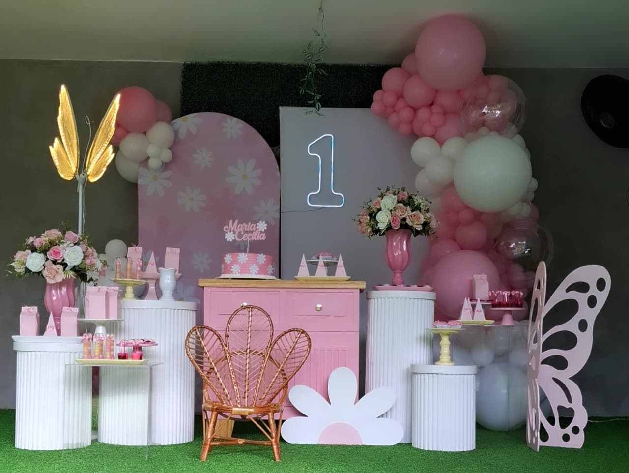 Decoração Margaridas 2 Painéis - Fazendo a Festa