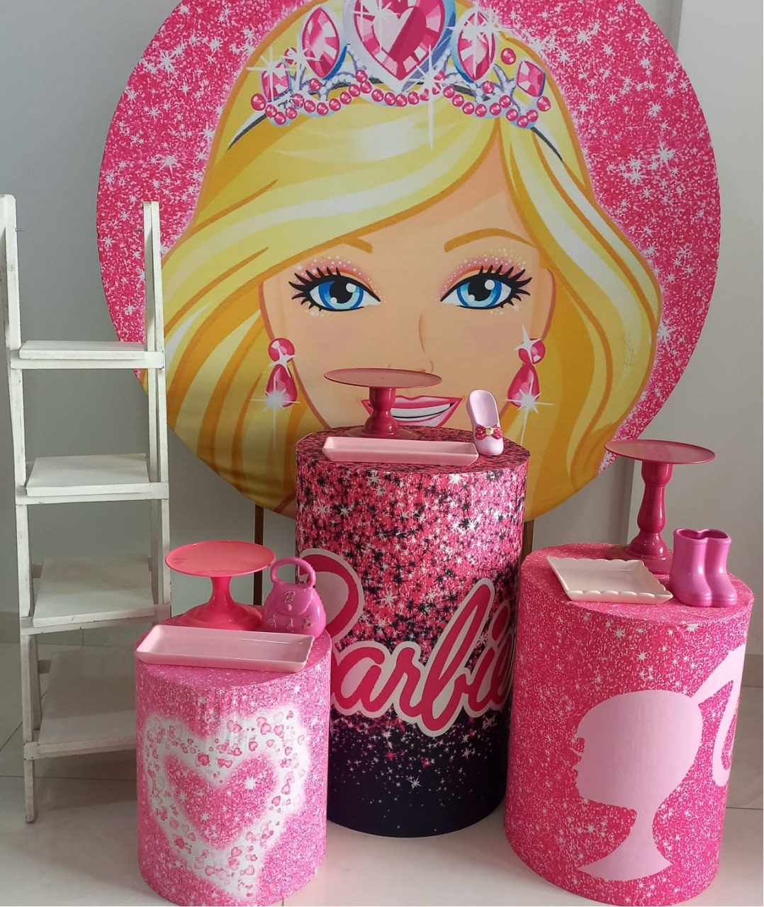 Kit Pegue E Monte Tema Barbie - Fazendo a Festa