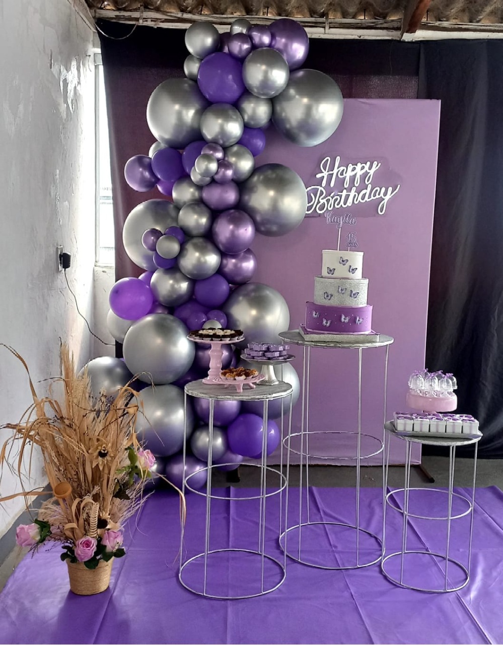 Kit Roxo E Preta - Fazendo a Festa