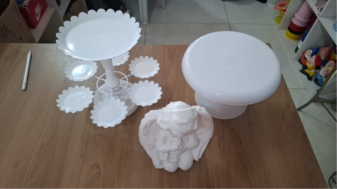 Kit 3 Peças Brancas  - Fazendo a Festa