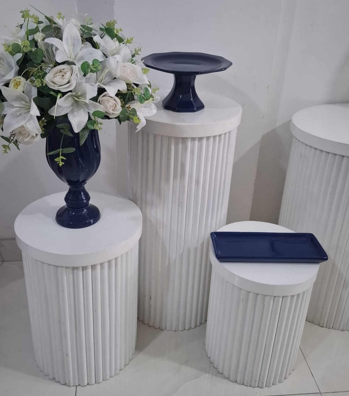 Kit Azul E Branco  - Fazendo a Festa