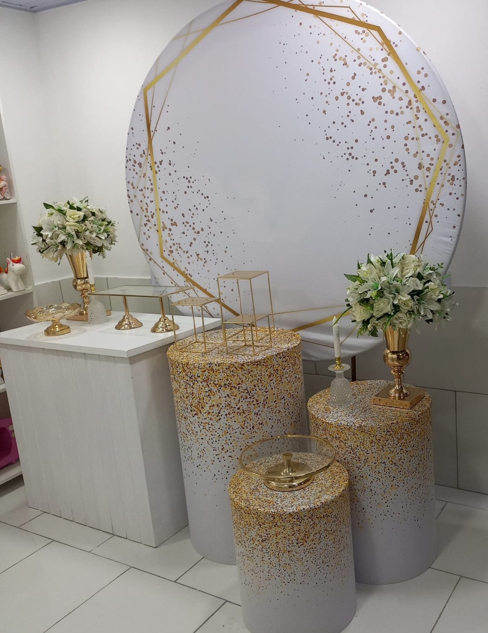 Kit Dourado Com Branco - Fazendo a Festa