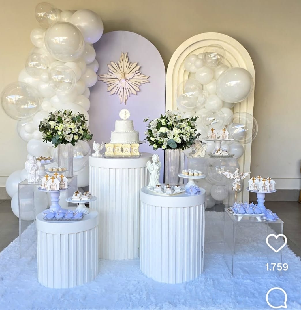 Decoração Batizado Menina   - Fazendo a Festa