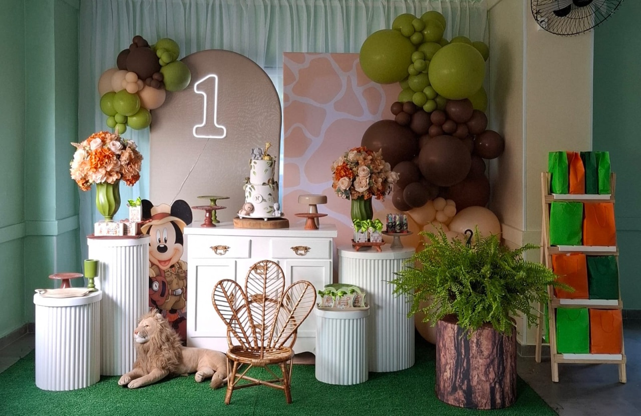 Decoração Safari Do Mickey 4 - Fazendo a Festa