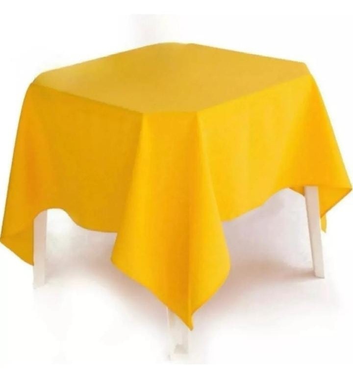 Toalha Amarelo Forte 1,5X1,5 - Fazendo a Festa