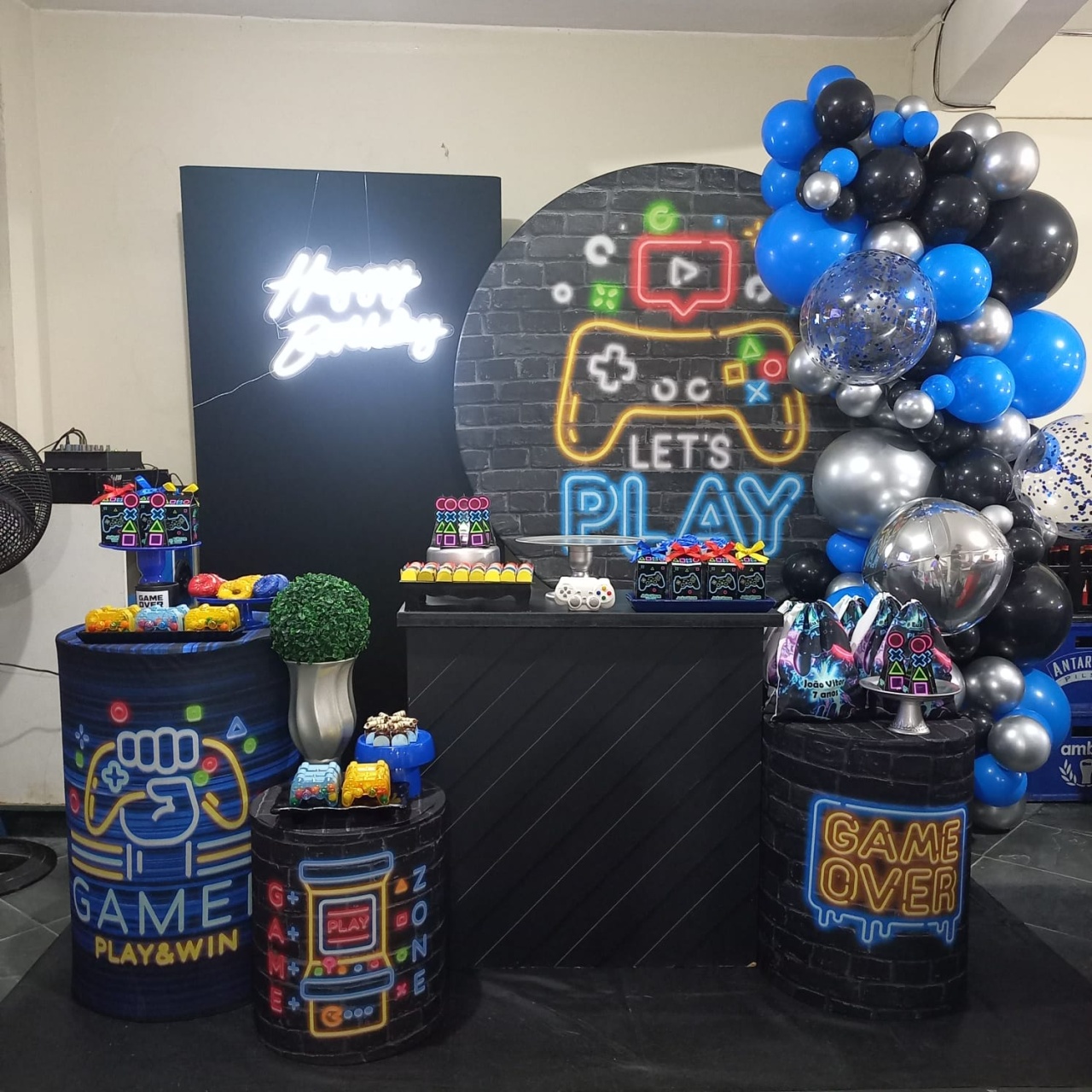 Decoração Game - Fazendo a Festa