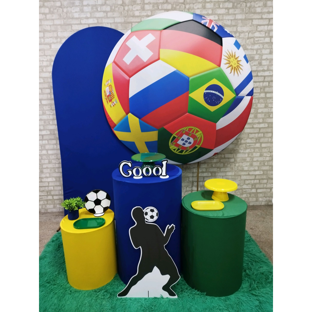Kit 2 Futebol Brasil Copa - Pegue e Monte Tesouro Encantando